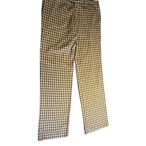Clothes men’s pants plaid size 34 flat front chinos